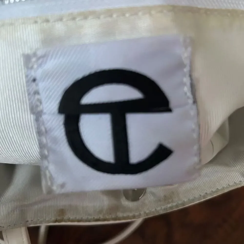 Telfar Shopping Bag Medium White Tote Crossbody Purse Vegan Leather Made in USA